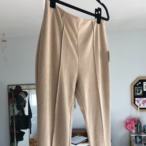 NWT Faux Suede Skinny Pants with piping